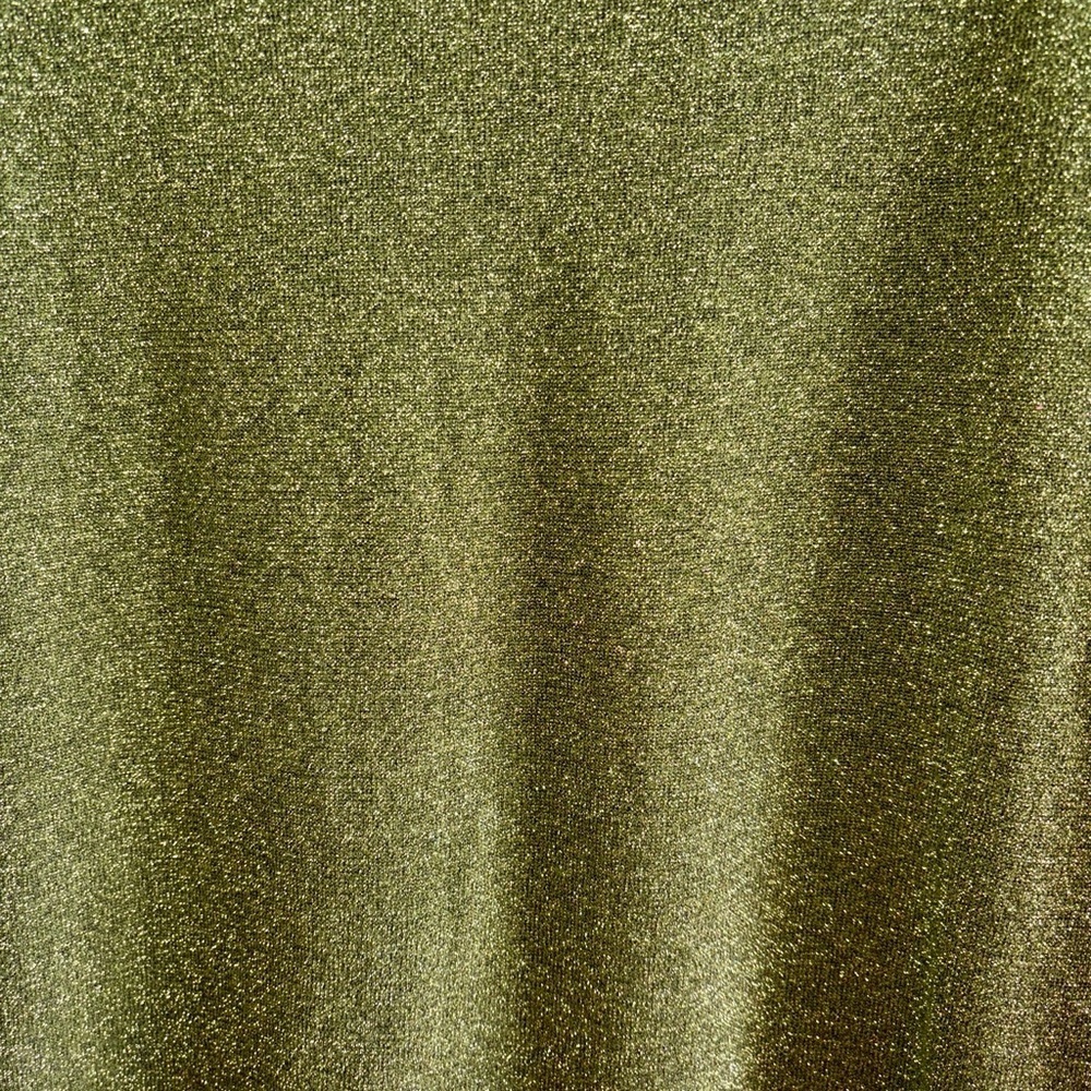 Jaclyn Smith Olive Metallic V-Neck Sweater NWOT Size XL - Picture 6 of 7